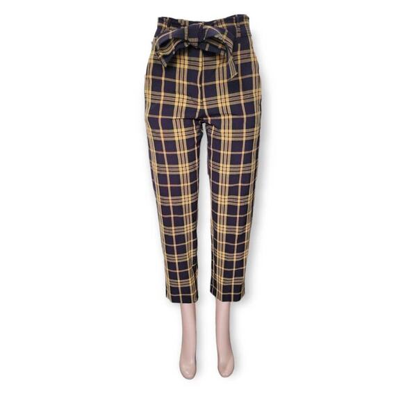 Aritzia Wilfred Women's‎ Darontal Plaid Trouser Pants Size 6 High Rise Career - Picture 1 of 12